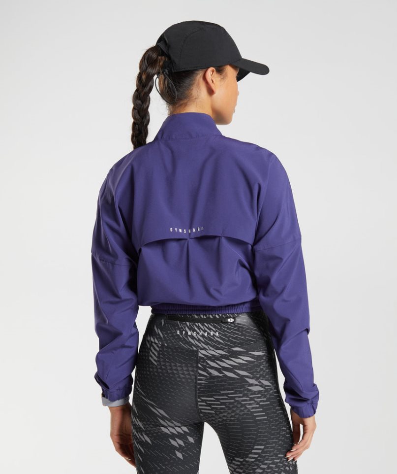 Women's Gymshark Sport Windbreaker Purple | NZ 7ENACS